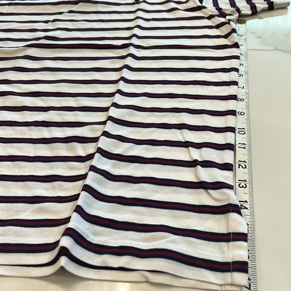 Ralph Lauren White and Black Polo Shirt Classic Stripes Moisture Management Sz.L - Picture 7 of 10
